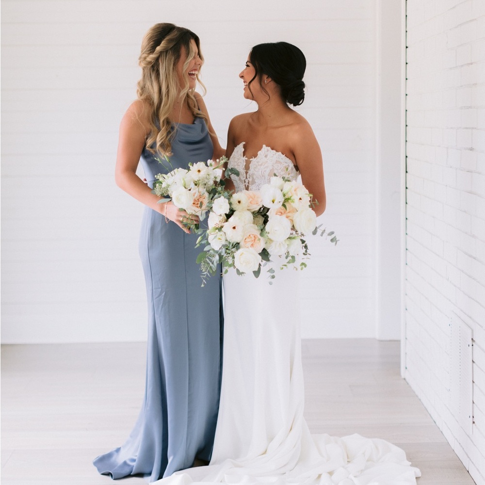 AMSALE CHLOE FRENCH BLUE Bridesmaids Dress Size 2